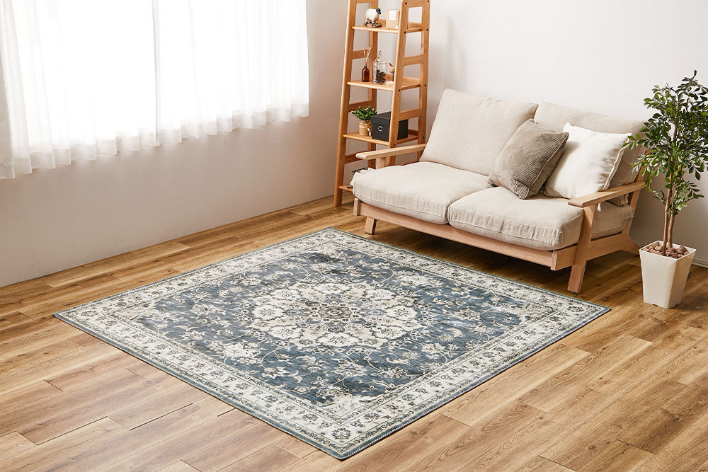 カメオ クラシカルモード ラグ〈洗える・滑り止め付き〉