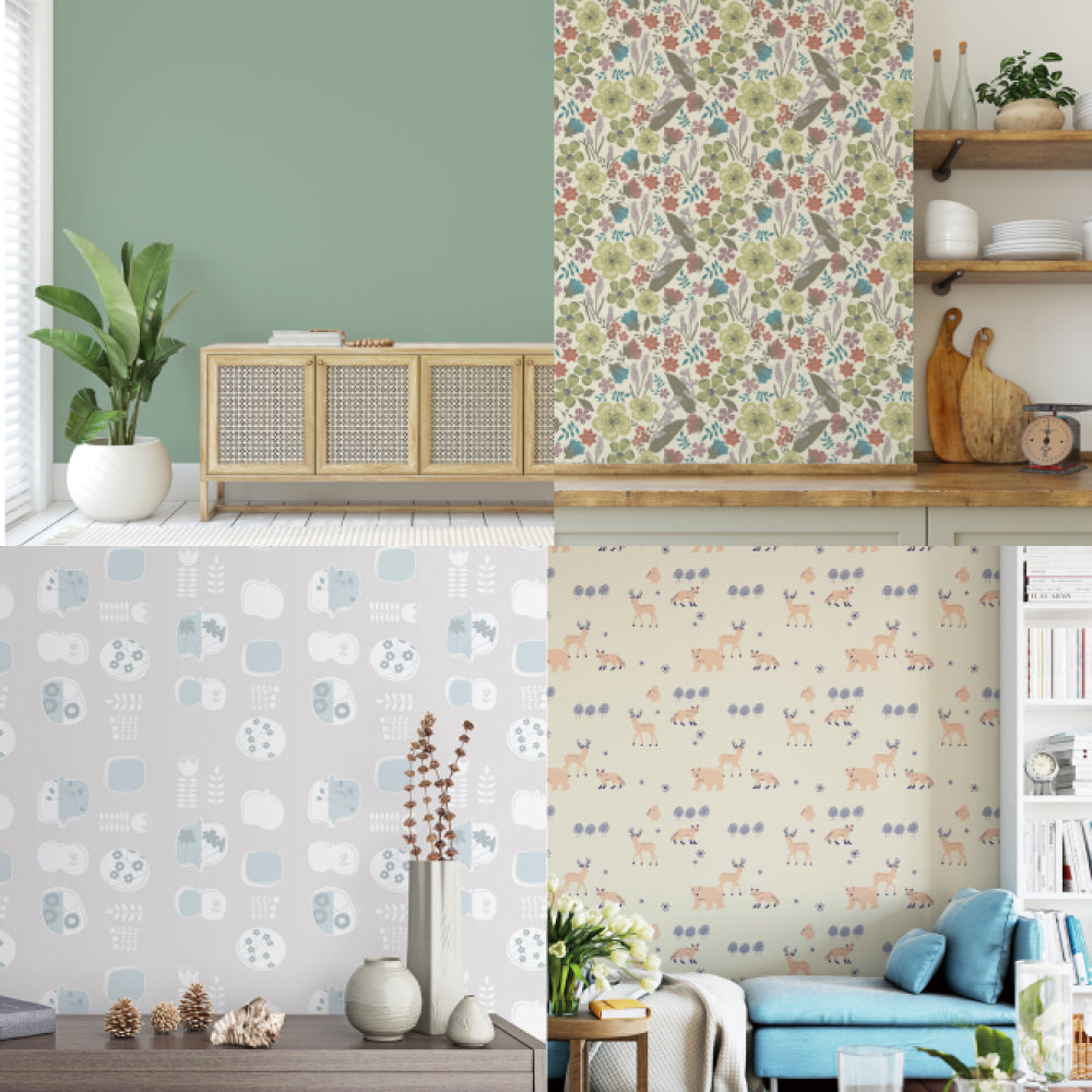 賃貸でも使える張ってキレイにはがせる壁紙 シール式