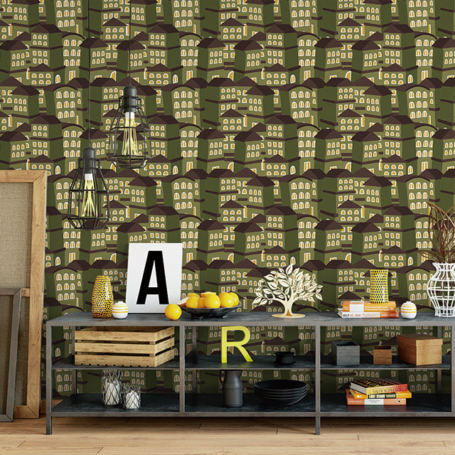 賃貸でも使える張ってキレイにはがせる壁紙 シール式