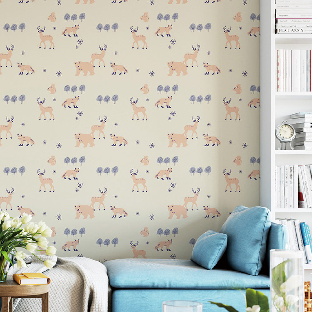 賃貸でも使える張ってキレイにはがせる壁紙 シール式