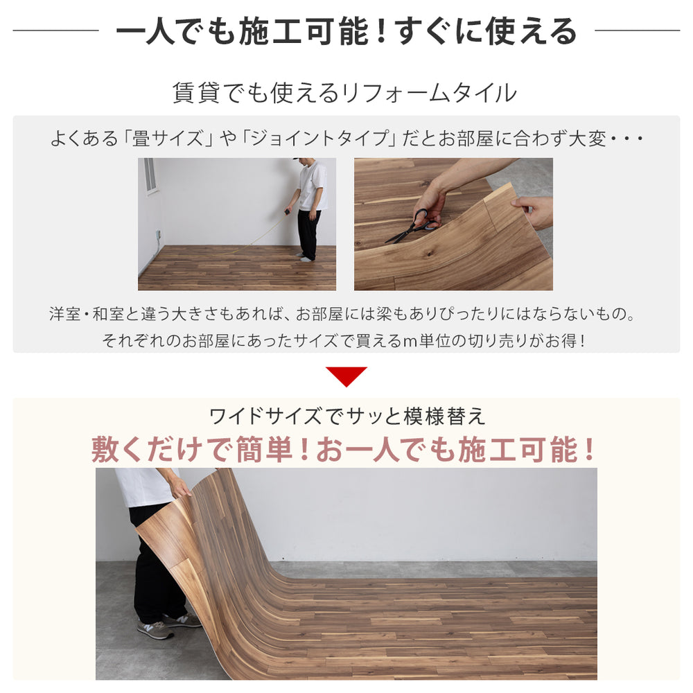 ストーン調 大理石柄 クッションフロア DIY