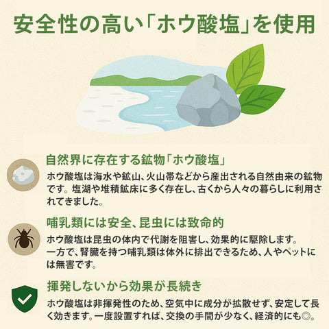 畳でも使える防虫・防ダニ・防カビシート
