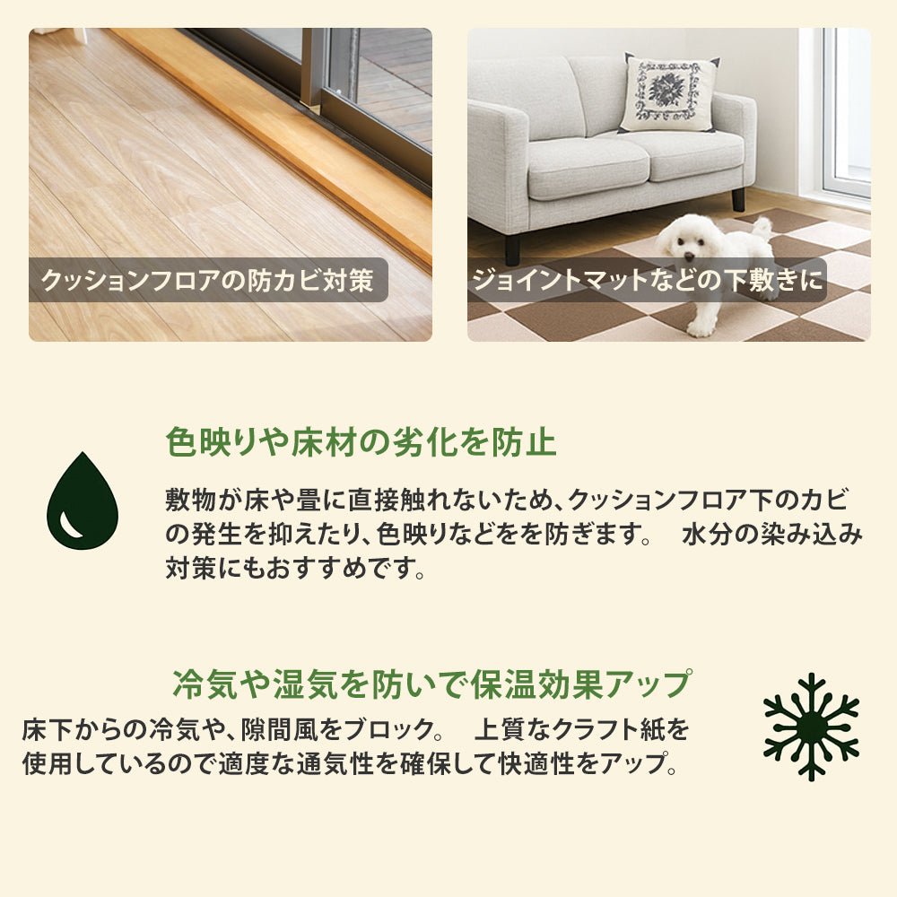 日本製 畳でも使える防虫・防ダニ・防カビシート