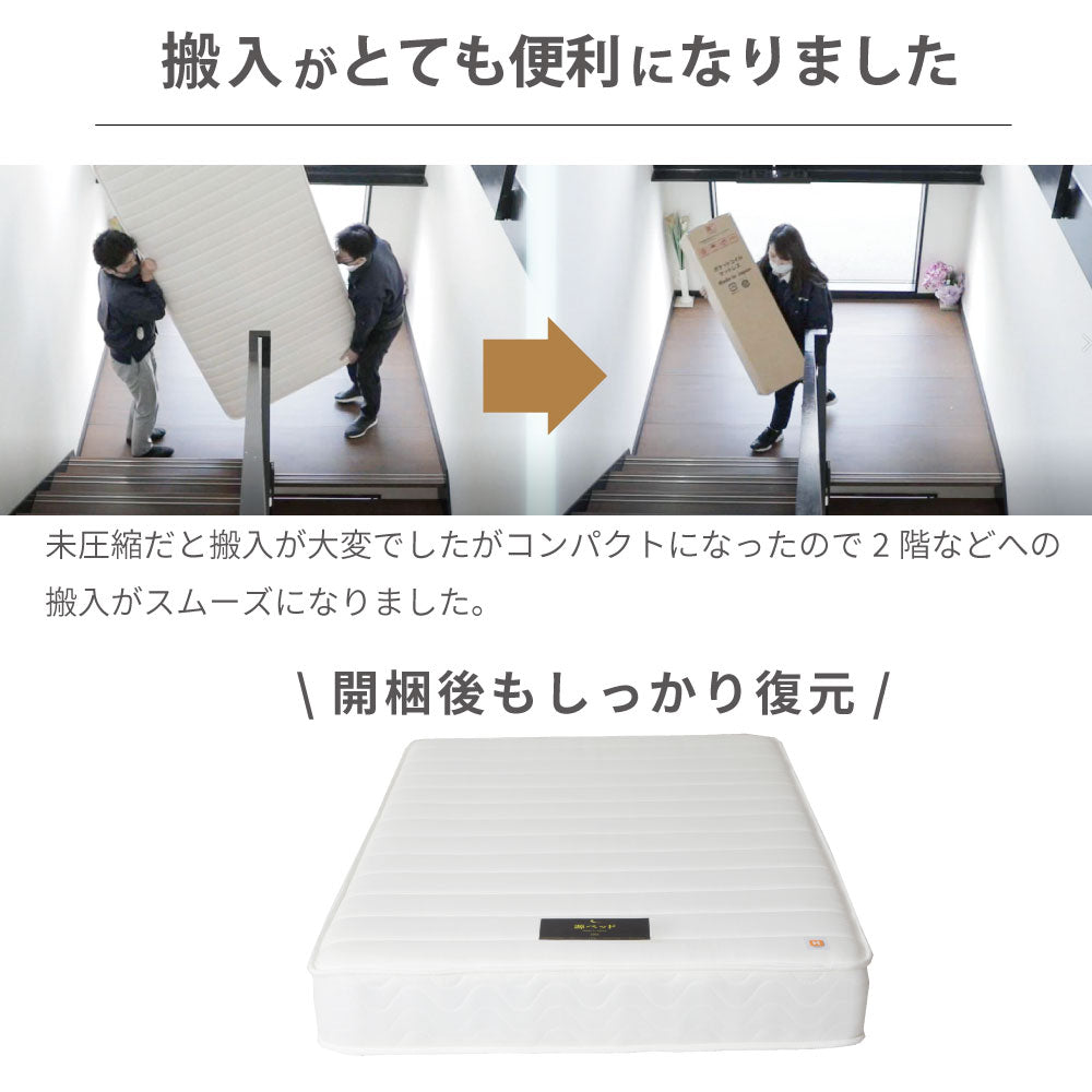 日本製最上位ポケットコイルマットレス【購入後45日後配送】