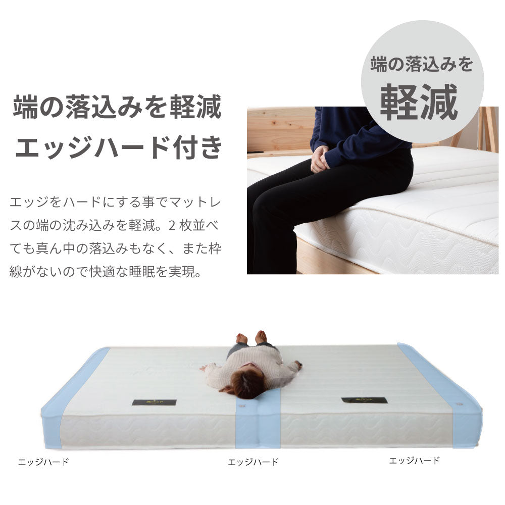 日本製最上位ポケットコイルマットレス【購入後45日後配送】