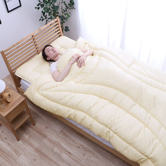 【日本製】ダニ対策 掛け布団 ピーチスキン生地 シンプル無地 国産 寝具