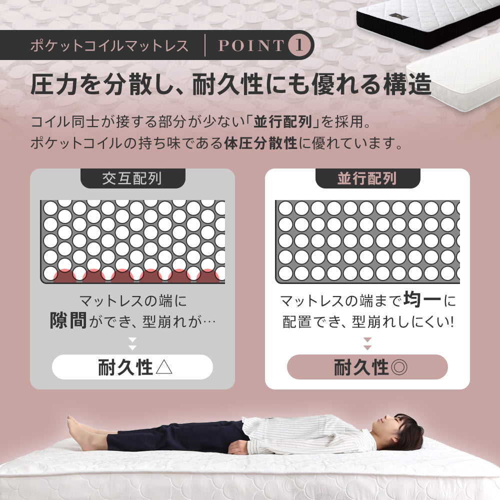 引き出し収納 宮棚 コンセント付きベッド ［NERERU-ST ネレル-ST］