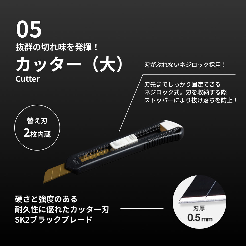 クッションフロア貼りセット 5点｜プロ仕様 CFカッター・ローラー付 DIY施工道具