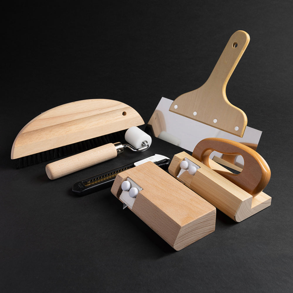 クッションフロア貼りセット 5点｜プロ仕様 CFカッター・ローラー付 DIY施工道具