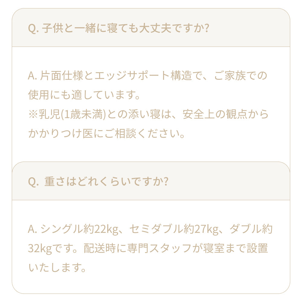 NERERU ポケットコイル構造のベッド用マットレス