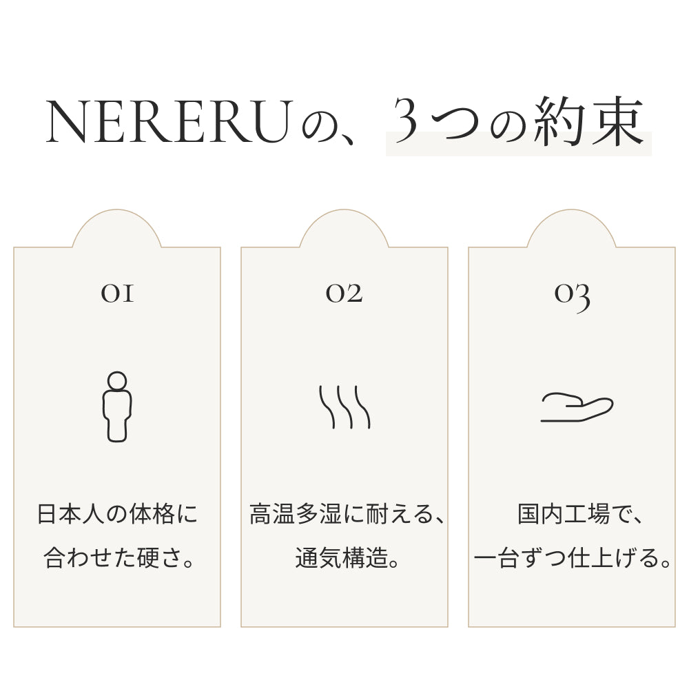 NERERU シングル セミダブル ダブル対応ポケットコイルマットレス