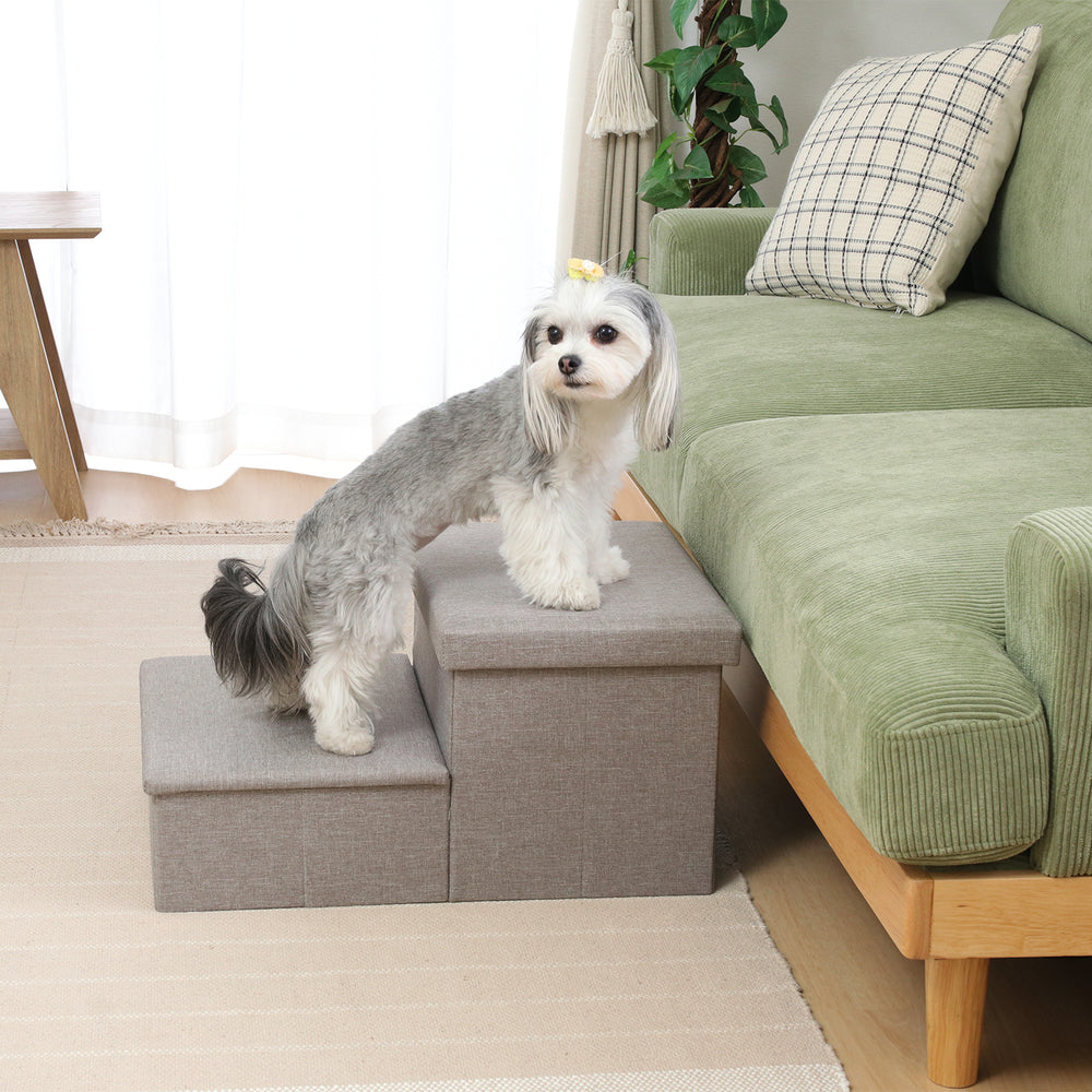 収納付きペットステップ 犬・猫用｜ソファ・ベッドの昇り降り補助