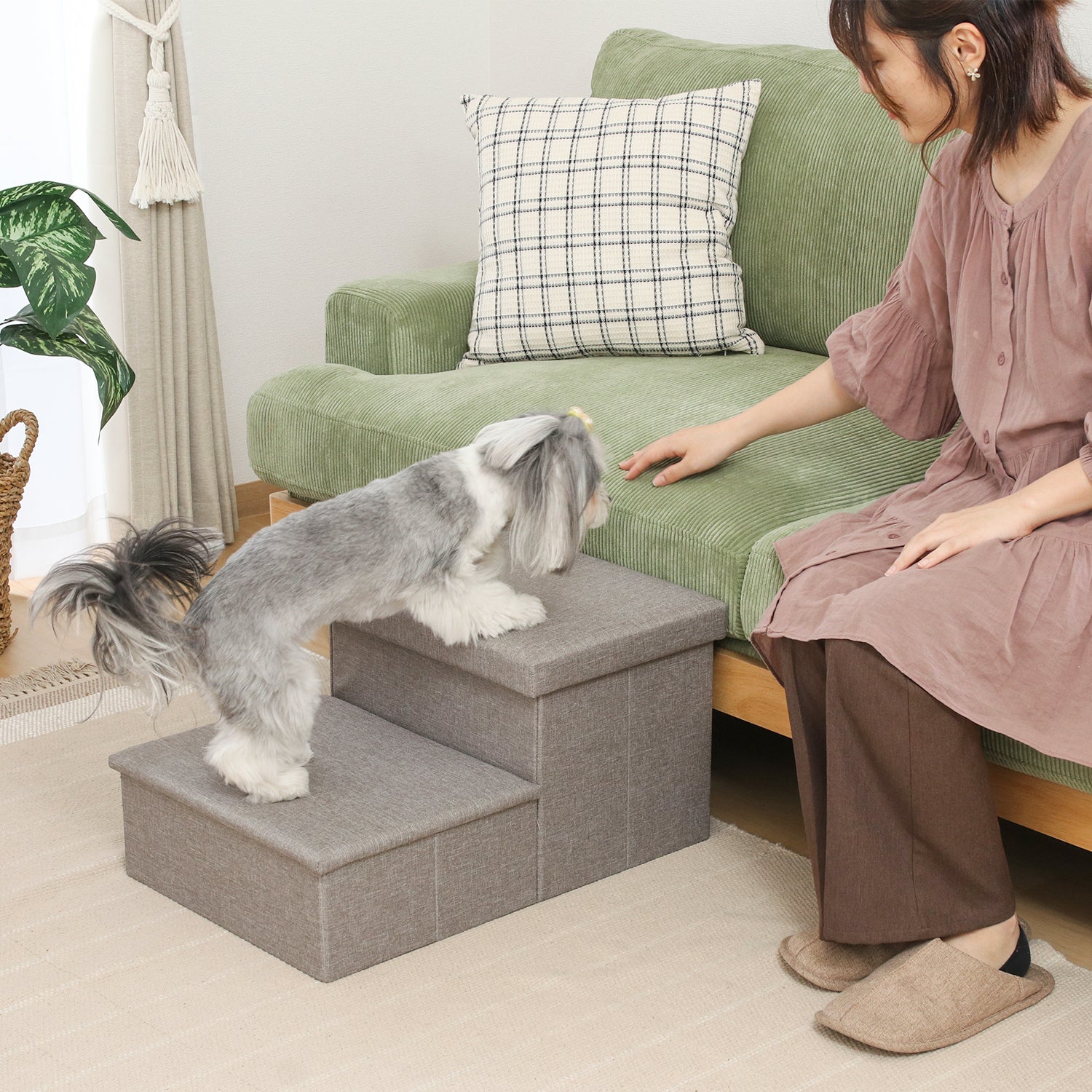 収納付きペットステップ 犬 猫 踏み台 | UTOPIE | UTOPIE（ユトピー）