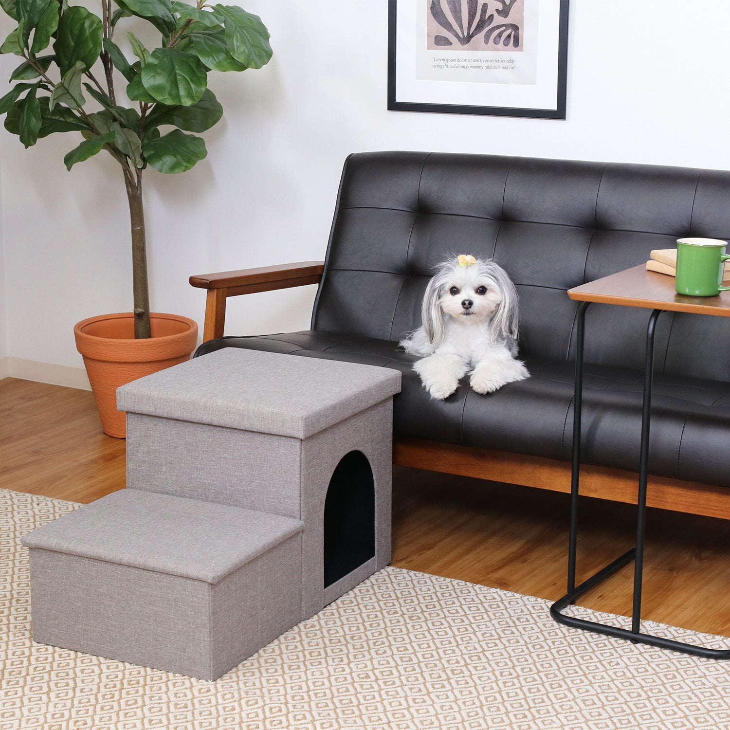 収納付きペットステップ 犬 猫 踏み台 | UTOPIE | UTOPIE（ユトピー）