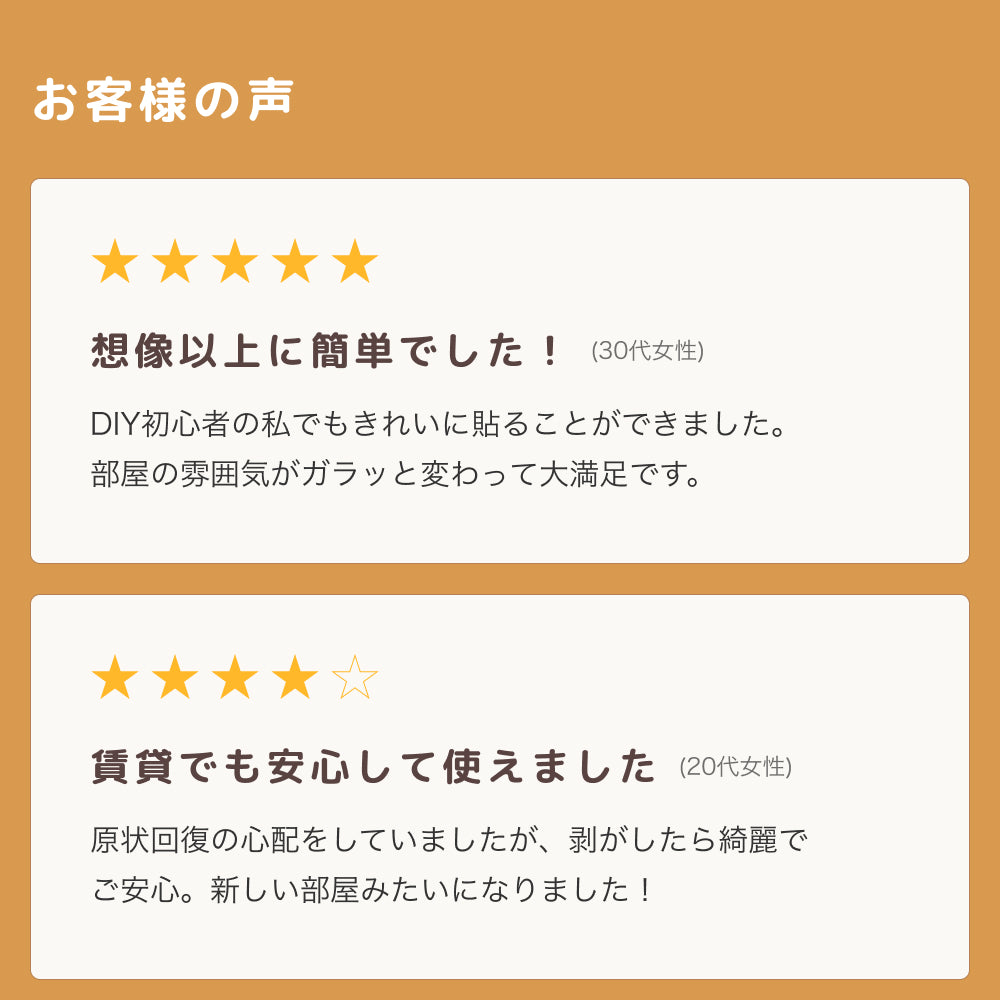 【今ある壁紙の上から貼るだけ】 はがせる壁紙シート