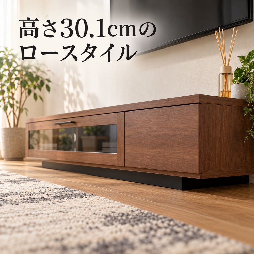 日本製 木目調ローボード 幅140cm 商品画像4