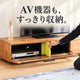 日本製 木目調ローボード 幅140cm 商品画像5