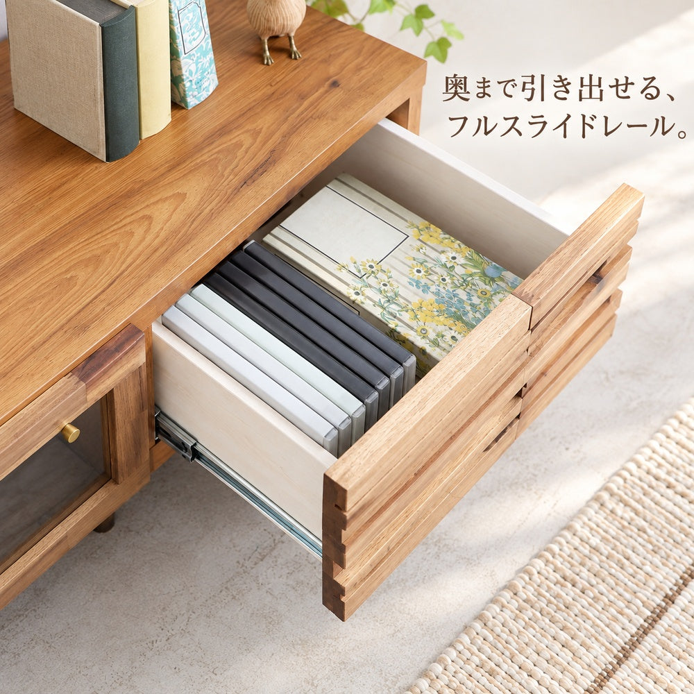 フルスライドレールの引き出し収納