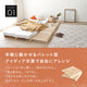 パレットベッド すのこベッド 木製 連結 組み立て不要 ローベッド 天然木 除湿