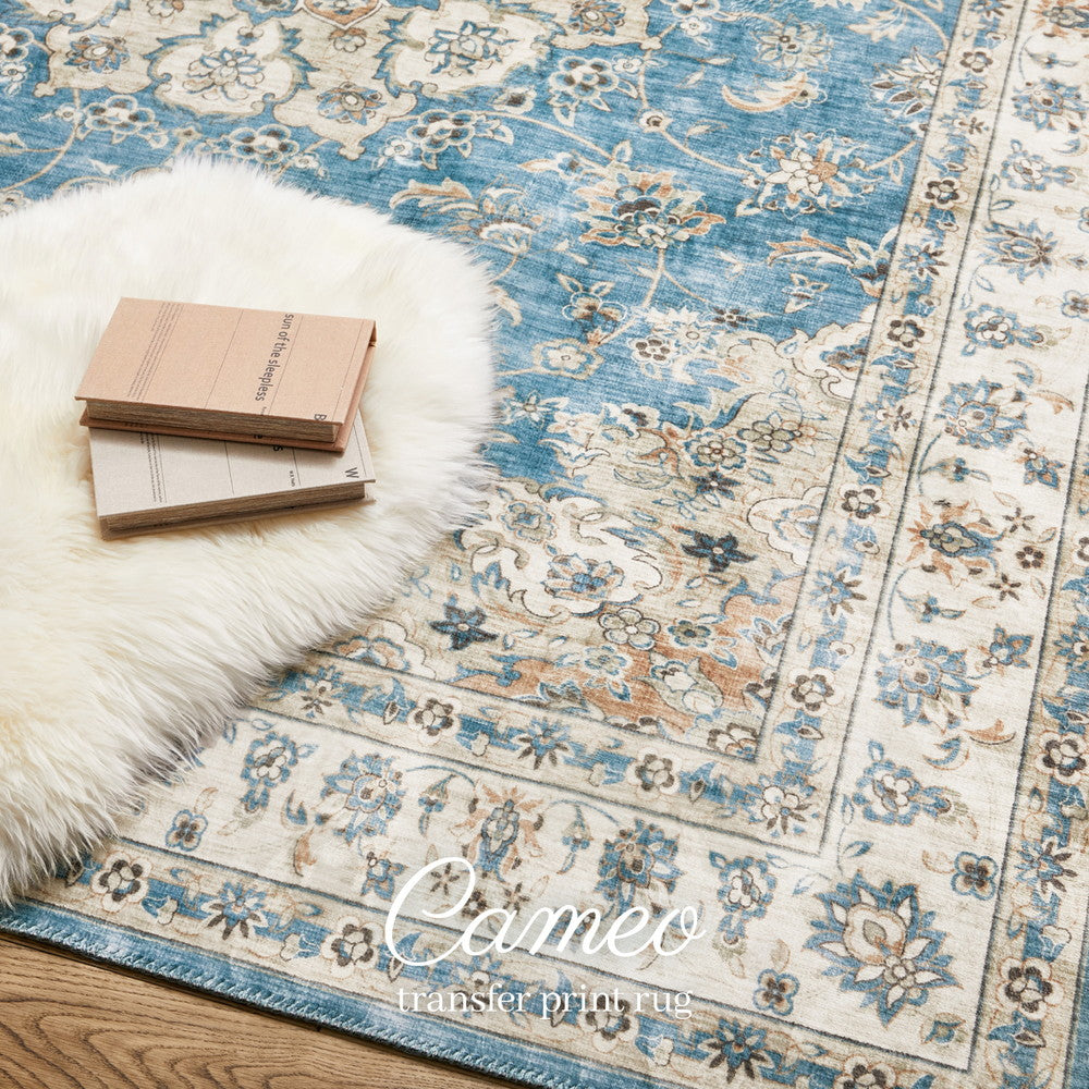 カメオ クラシカルモード ラグ〈洗える・滑り止め付き〉