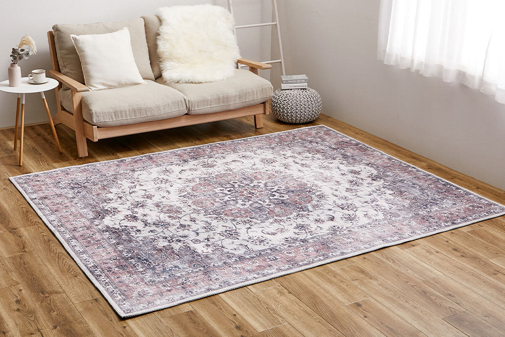 カメオ クラシカルモード ラグ〈洗える・滑り止め付き〉