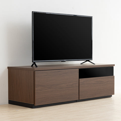 日本製 組み替えテレビボード 完成品 ［ブラウン］